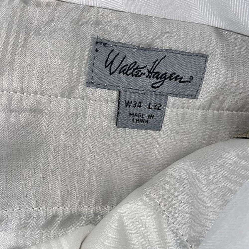 Walter Hagen mens flat front khaki golf pants size 34x32 NWOT - Picture 6 of 8
